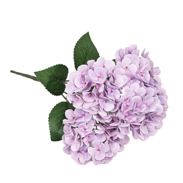 LIVING LUXURY 18 in. Light Lilac Purple Natural Touch Artificial