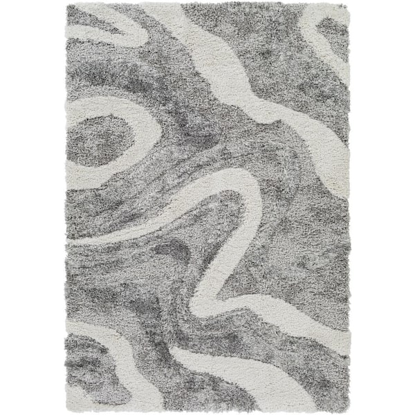 Artistic Weavers Alta Shag Charcoal Abstract 2 ft. x 3 ft. Indoor Area Rug