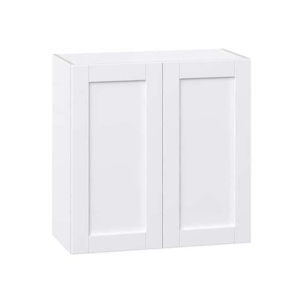 Milton 30 in. W x 14 in. D x 30 in. H Assembled Shaker Wall Kitchen Cabinet in Bright White