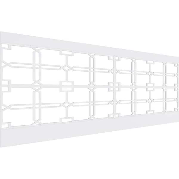 Ekena Millwork 36 in. H x 94-1/2 in. W 23.64 sq. ft. Englewood PVC Wainscot Paneling Kit