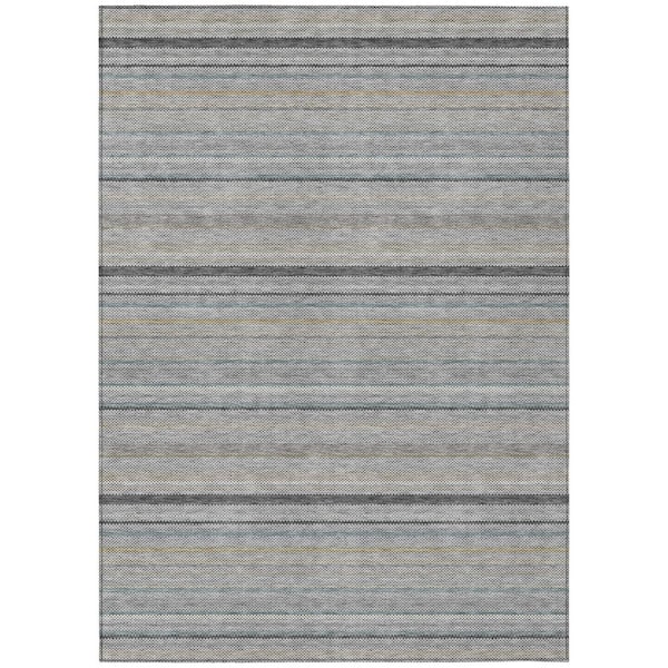 Chantille Machine Washable Indoor/Outdoor Abstract ACN3106 Gray 10 ft. x 14 ft. Area Rug