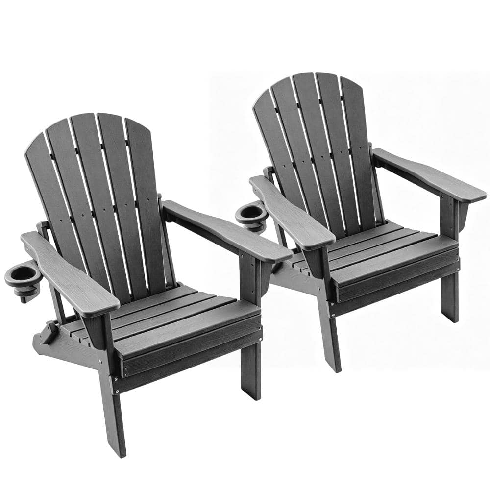 HDPE Adirondack Chair – Weatherproof, Maintenance-Free, Easy Assembly, Multi-Cup Holder, 400lb Cap, 2PCS price history on PriceWatchPro