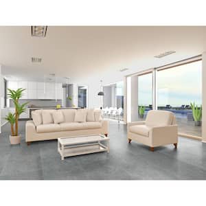 Stellar Silver 24 in. x 48 in. Matte Porcelain Marble Look Floor and Wall Tile (32 cases/512 sq. ft./pallet)