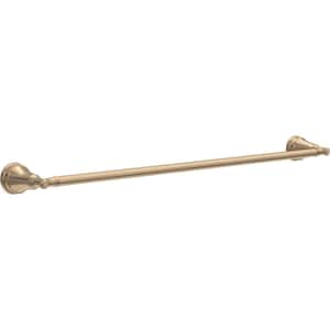 Mylan 18 in. Wall Mount Towel Bar with 6 in. Extender Bath Hardware Accessory in Champagne Bronze