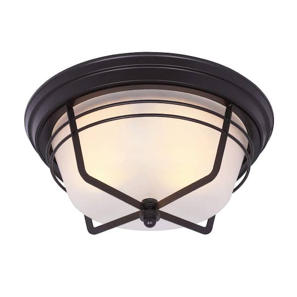 Westinghouse Bonneville Flush-Mount 2-Light Outdoor Weathered Bronze Fixture