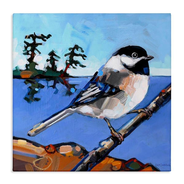 Stupell Industries Swallow Bird Perched by Adam Swanson Unframed Animal Graphic Art Print 17 in. x 17 in.