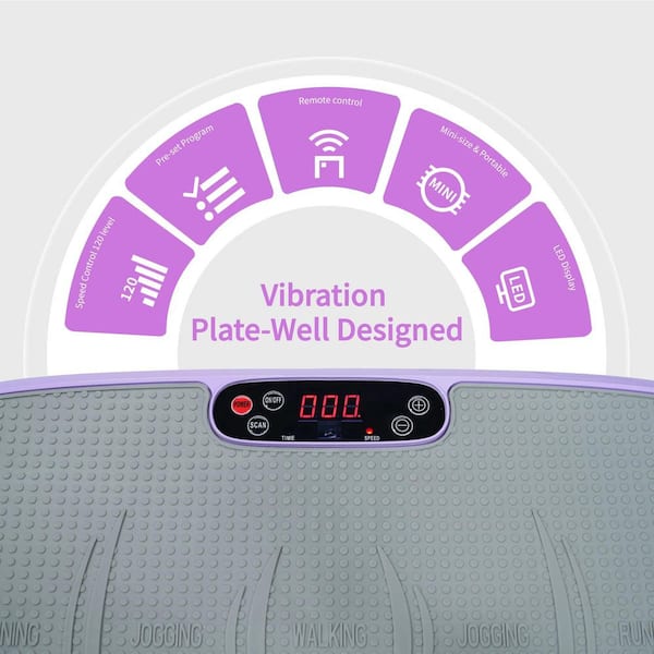 13.8 in. W x 22.1 in. L x 6.1 in. H Utility Vehicle, Vibration Plate Fat  Burner Fitness Platform with 120 Speed Levels OGSA11-4104