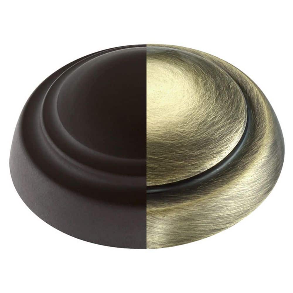 Aged Bronze and Brass 3-Light Cylinder Vanity Fixture