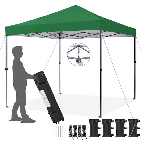 10 ft. x 10 ft. Dark Green Pop-up Canopy