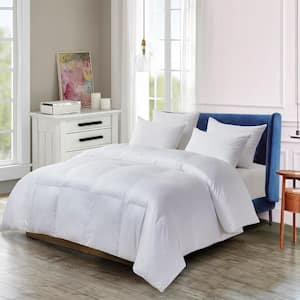 Full / Queen 100% Cotton Down Alternative All Seasons Comforter with Purissimo Technology