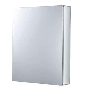 24 in. x 30 in. Recessed or Surface Wall Mount Medicine Cabinet in Stainless Steel