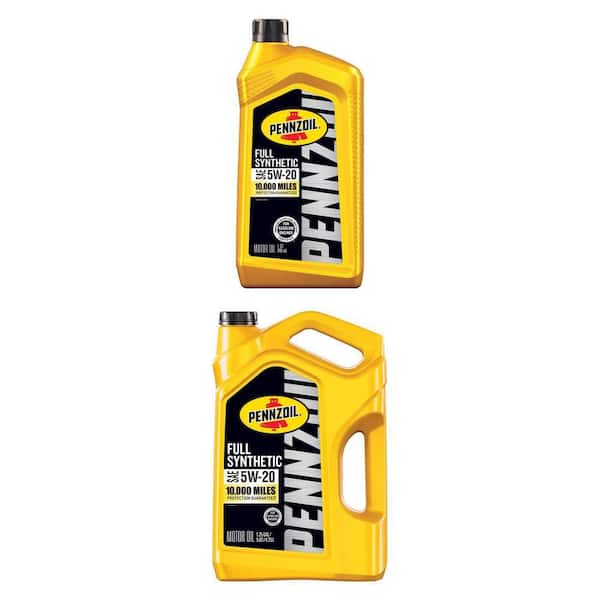 Full Synthetic SAE 5W-20 Motor Oil Combo: 1 qt. and 5 qt.