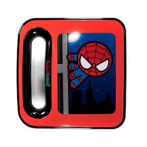 900 W Marvel Spider-Man Red Double-Square American Waffle Maker