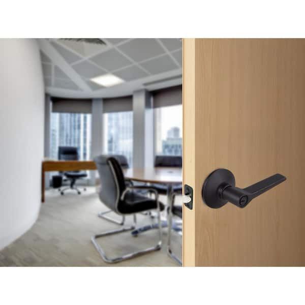 Defiant Freedom Matte Black Hall and Closet Door Handle LEXK03B - The Home  Depot