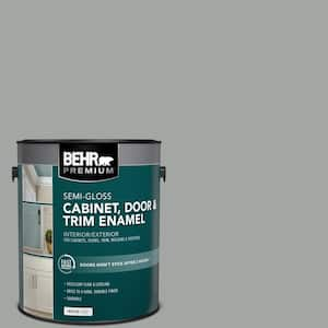 1 gal. #PPU25-04 Sharkskin Suit Semi-Gloss Enamel Interior/Exterior Cabinet, Door & Trim Paint