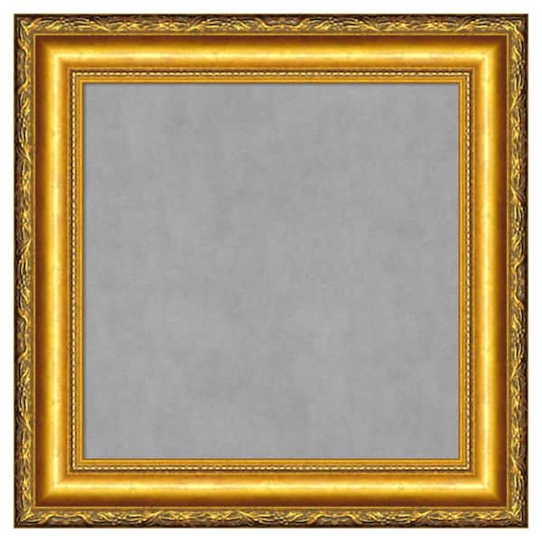 Amanti Art Colonial Embossed Gold 16 in. x 16 in. Framed Magnetic Board
