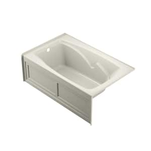 Cetra 60 in. x 36 in. Soaking Bathtub with Left Drain in Oyster