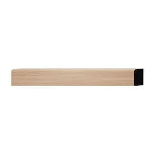 WM881 0.44 in. D x 0.75 in. W x 6 in. L Wood (Red Oak) Baseboard Moulding Sample