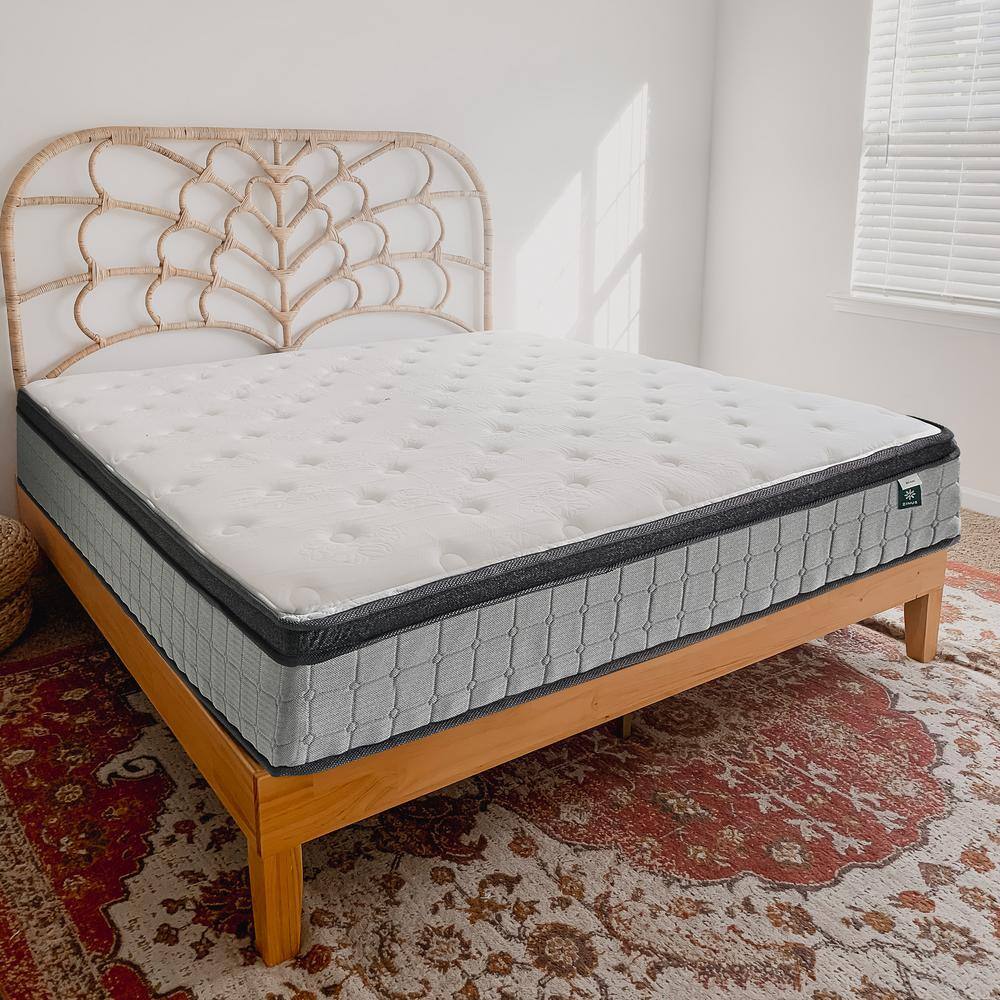 SereneDream Full Eurotop 12" Cooling Gel Memory Foam Innerspring Mattress