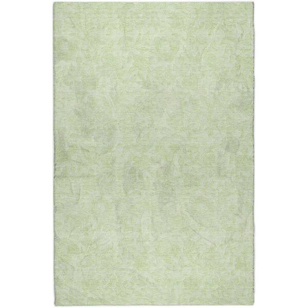 Dream Shag Premium Machine Washable Abstract ADS782 Aloe 10 ft. x 14 ft. Area Rug