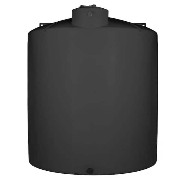 3000 Gal. Black Polyethylene Vertical Water Storage Tank