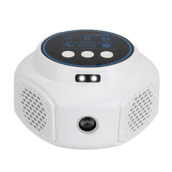 Misopily 8-Watt Ultrasonic Indoor/Outdoor Mice Repellent Rodent Repeller with 3-Modes and 2-Strobe, White