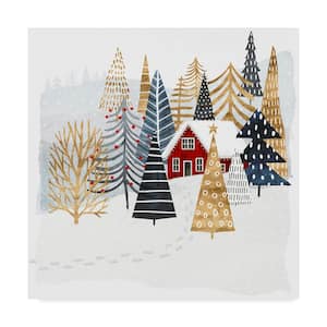 Christmas Chalet I by Victoria Borges Country Art Print 14 in. x 14 in.