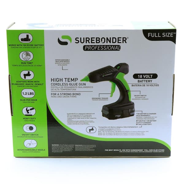 SureBonder Specialty Cordless Glue Gun, High-Temperature, Full Size, 60  Watts, - Sam Flax Atlanta