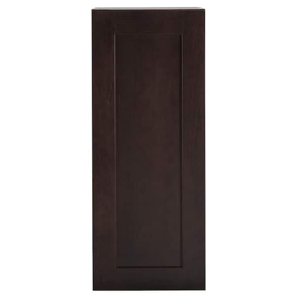 Hampton Bay Edson Shaker Assembled 12x30x12.5 in. Wall Cabinet in Dusk