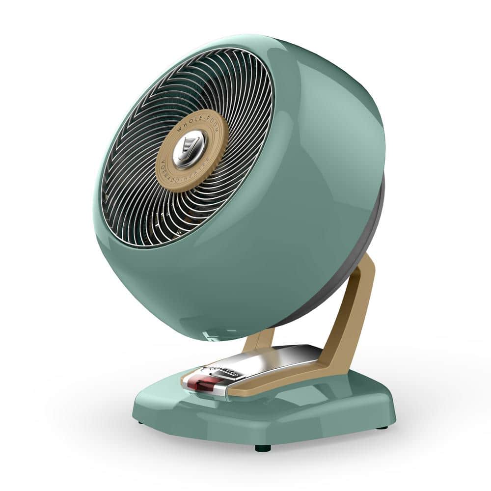 Vintage Green Metal Electric Space Heater with Thermostat