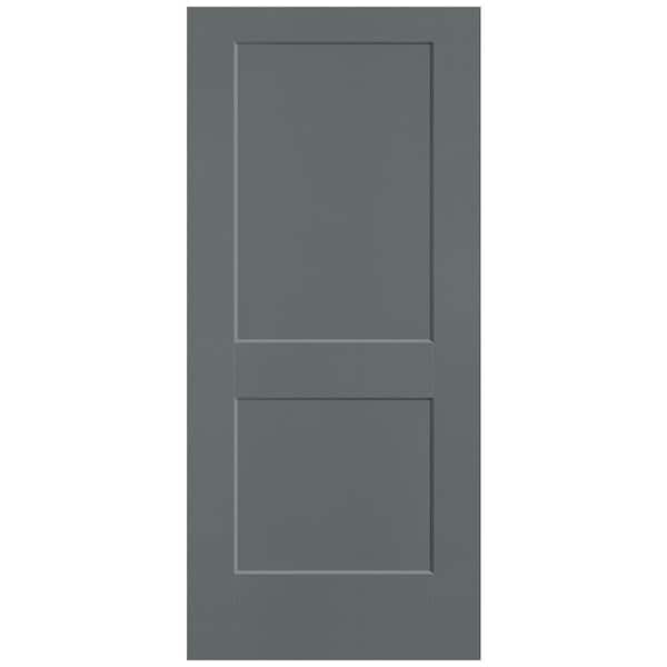 Masonite 36 in. x 80 in. 2-Panel Logan Single Bore Solid Core Cordite Molded Composite Interior Door Slab
