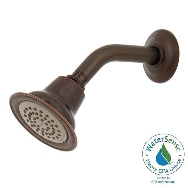 MOEN Eco-Performance 1-Spray 3-3/8 in. Showerhead with Shower Arm and Flange in Oil Rubbed Bronze