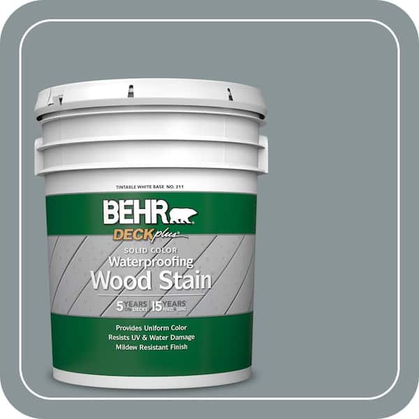 5 gal. #SC-119 Colony Blue Solid Color Waterproofing Exterior Wood Stain