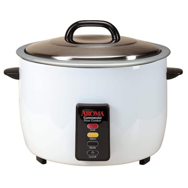 AROMA 48-Cup Rice Cooker in White