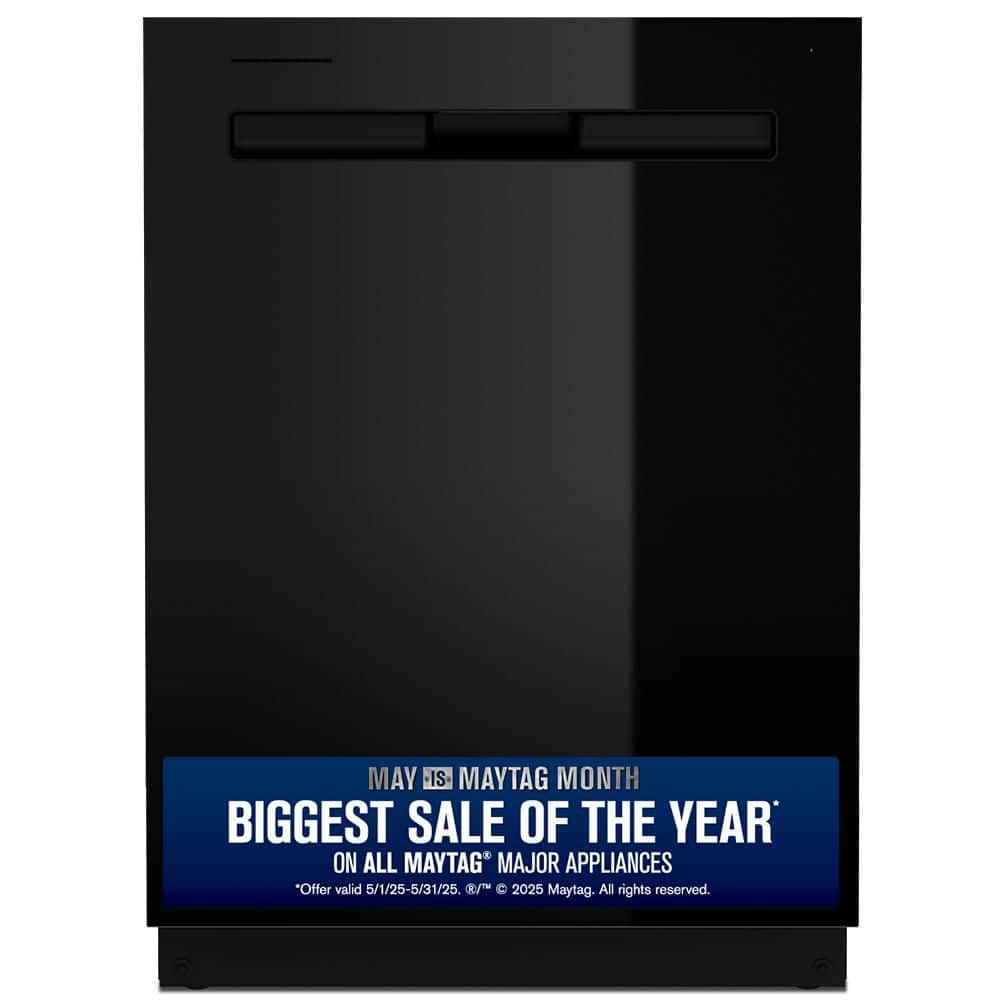 24 in. Black Top Control Built-in Tall Tub Dishwasher with Dual Power Filtration, 47 dBA
