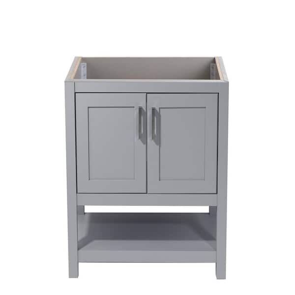Tufino 25 in. W x 19 in. D Bath Vanity Cabinet Only in Grey