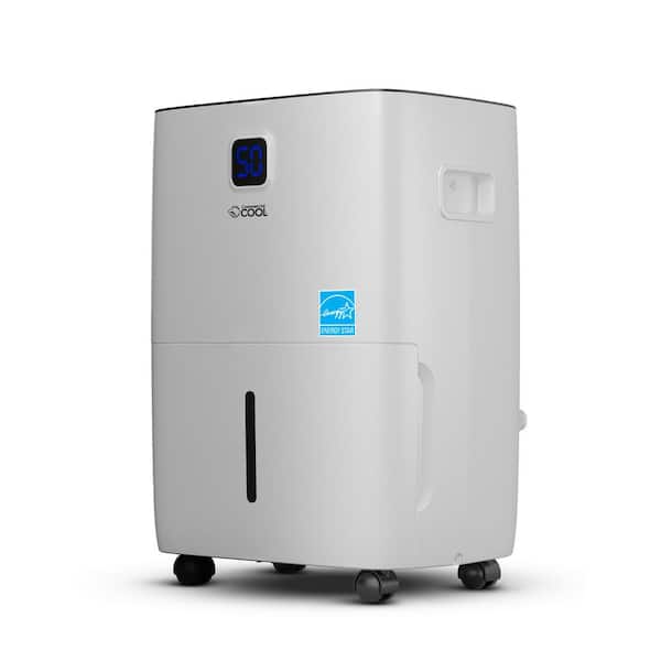 Moisture removal capacity 35 Pt. 3000 sq.ft. with Front Bucket Dehumidifier in. white with Continuous Drainage