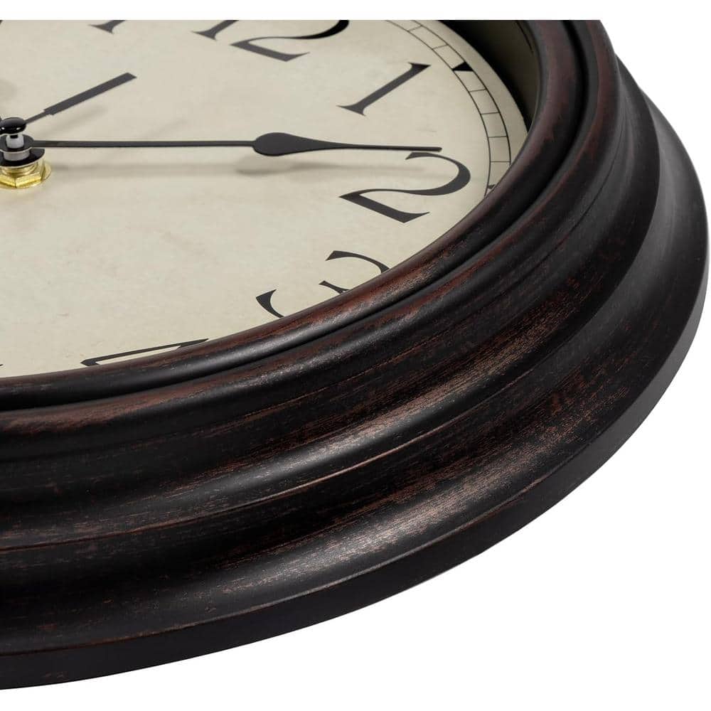 Bronze 14-Inch Vintage Silent Wall Clock