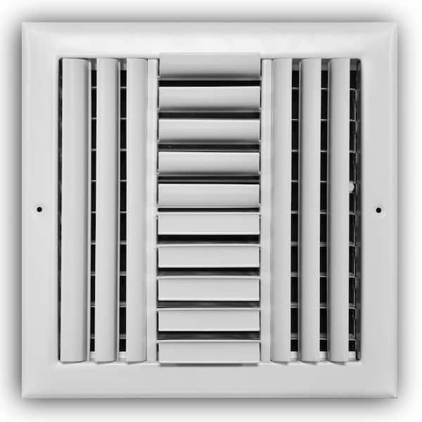 HIDE-A-VENT 10 in. Rectangular Exterior Vent for Kitchen Exhaust Fans Model  B - The Home Depot