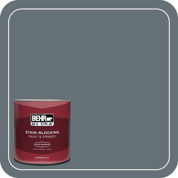 BEHR ULTRA 1 qt. #740F-5 Myth Extra Durable Flat Interior Paint & Primer