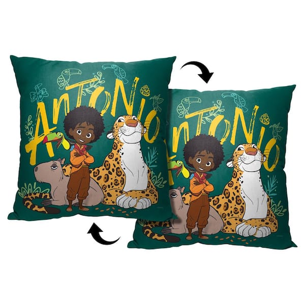 THE NORTHWEST GROUP Disney's Encanto Animal Whisper Antonio 18 in. x 18 in. Multi-Colored Throw Pillow