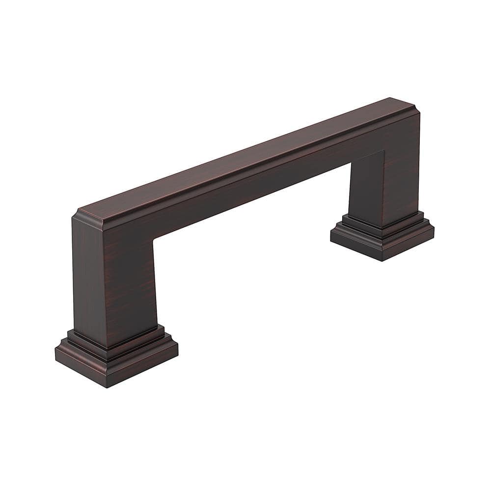 Mirabel Collection 3-3/4 in. (96 mm) Classic Brushed Oil-Rubbed Bronze Rectangular Cabinet Bar Pull price history on PriceWatchPro