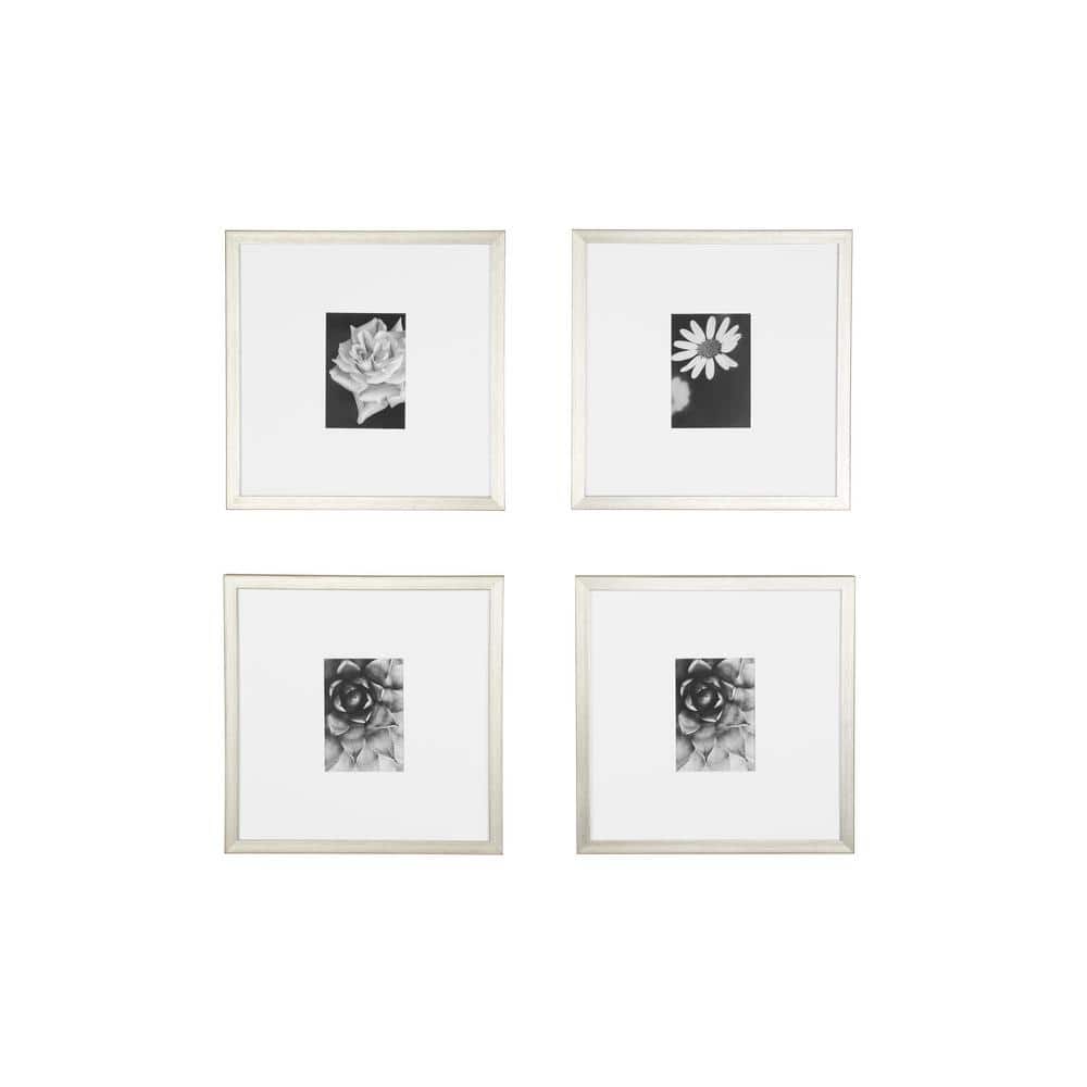 Gallery White Picture Frames with White Mats