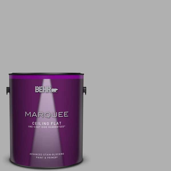 BEHR MARQUEE 1 gal. #780F-4 Sparrow One-Coat Hide Ceiling Flat Interior Paint & Primer