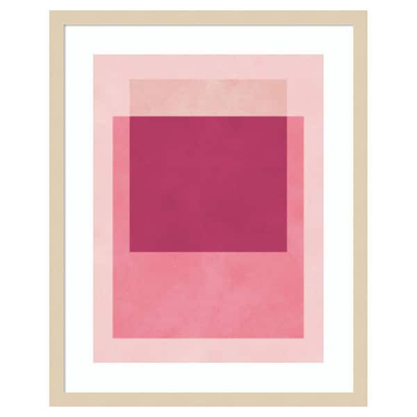 Amanti Art Overlapping geometry 12 by Vitor Costa 1 Piece Framed Giclee Abstract Art Print 25 in. x 20 in.