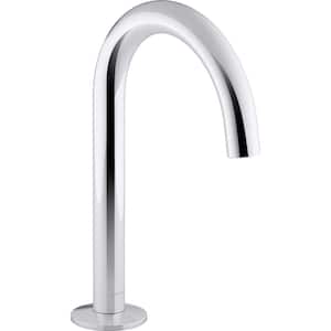 Components Bathroom Sink Spout with Tube Design in Polished Chrome