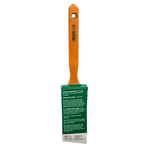 PRIVATE BRAND UNBRANDED Better 4 in. Flat Cut Oil Polyester/Natural Bristle  Blend Paint Brush HD 1873 0400 - The Home Depot