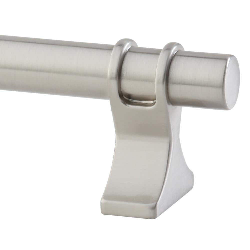 Satin Nickel 3-3/4 Inch Modern Industrial Cabinet Pull