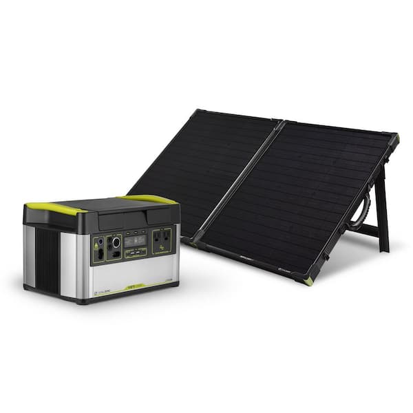 Goal Zero YETI 1000X Portable 1000-Watt Power Station with Boulder 100-Watt Monocrystalline Solar Panel Briefcase