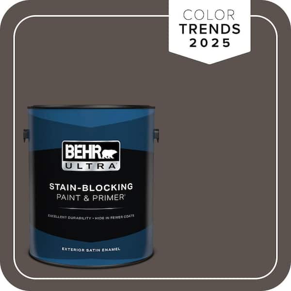 BEHR ULTRA 1 gal. #MQ2-54 Gardeners Soil Satin Enamel Exterior Paint & Primer
